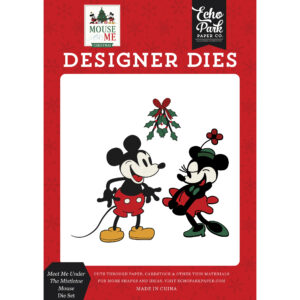 Echo Park - Mouse and Me Christmas - Die Set - Medium - Meet Me Under the Mistletoe Mouse
