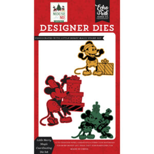 Echo Park - Mouse and Me Christmas - Coordinating Die Set - Small - Little Merry Magic