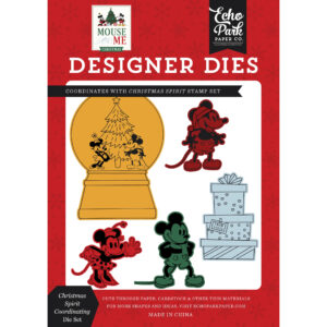 Echo Park - Mouse and Me Christmas - Coordinating Die Set - Medium - Christmas Spirit