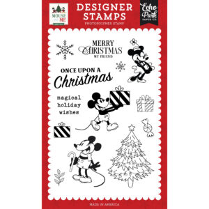 Echo Park - Mouse and Me Christmas - Stamp Set - Once Upon a Christmas
