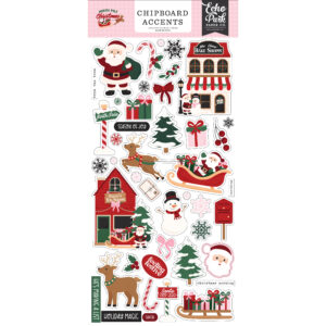 Echo Park - North Pole Christmas - Chipboard - Accents