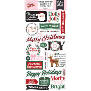 Echo Park - North Pole Christmas - Chipboard - Words & Phrases