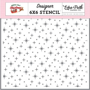Echo Park - North Pole Christmas - Stencil - Christmas Glimmer