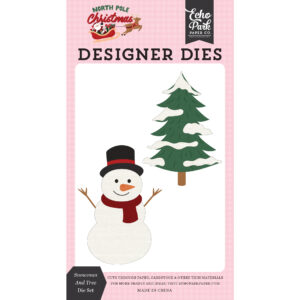 Echo Park - North Pole Christmas - Die Set - Small - Snowman and Tree