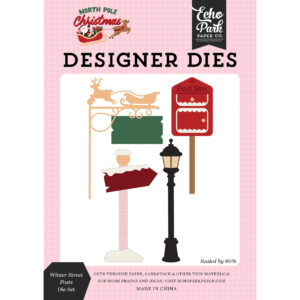 Echo Park - North Pole Christmas - Die Set - Medium - Winter Street Posts