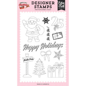Echo Park - North Pole Christmas - Stamp Set - North Pole Sign