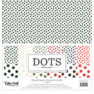 Echo Park - Watercolor Polka Dots - Christmas - Collection Kit