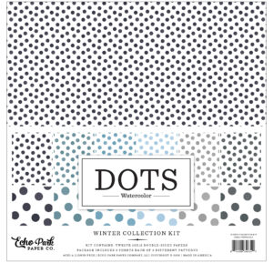 Echo Park - Watercolor Polka Dots - Winter - Collection Kit