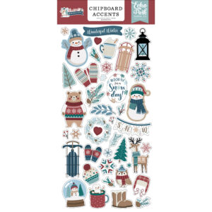Echo Park - Wonderful Winter Days - Chipboard - Accents