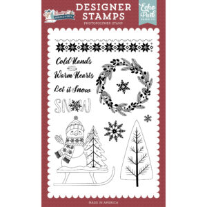 Echo Park - Wonderful Winter Days - Stamp Set - Fair Isle Border