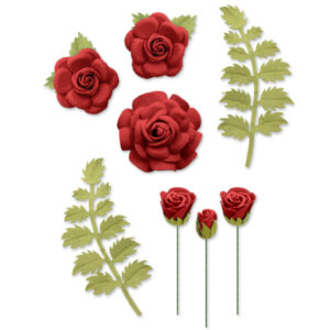 MultiCraft - Forever in Time - Handmade Paper Roses - Roses are Red (8 Pieces)