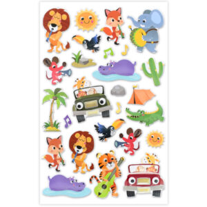 MultiCraft - Forever in Time - Foil Fun Stickers - Animal Frolic