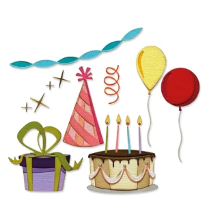 Sizzix - Tim Holtz - Thinlits - Celebrate, Colorize (32 Pieces)